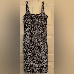Beautiful Black & White zebra print Banana Republic dress.